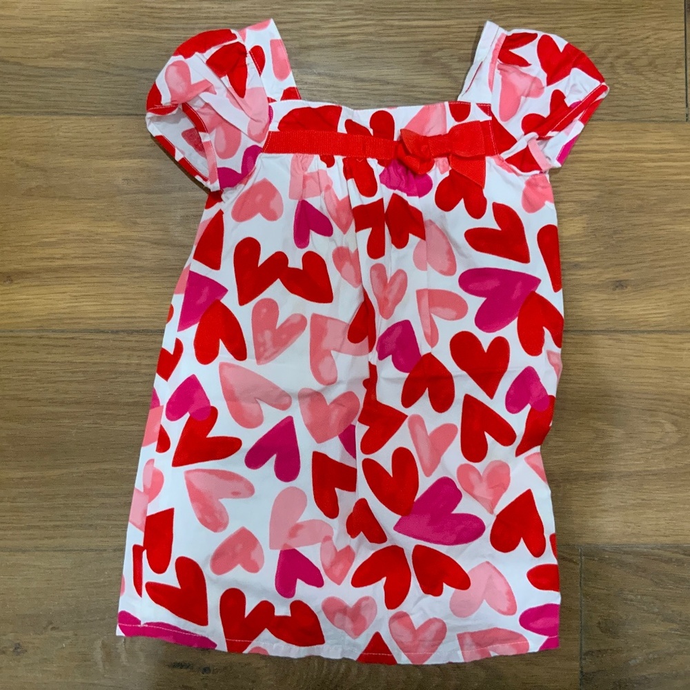 Pink & Red Heart Dress